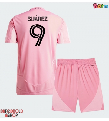 Inter Miami Luis Suarez #9 Hjemmebanesæt Børn 2026-27 Kort ærmer (+ korte bukser)